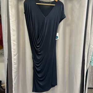 ALL SAINTS WRAP GATHERED ON SIDE